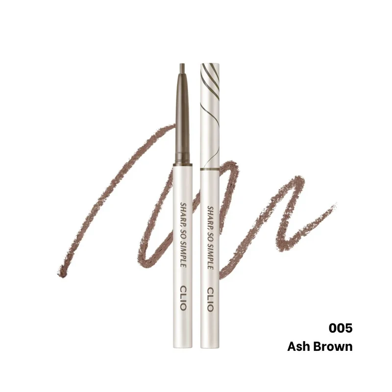 [Self-operated] South Korea CLUB CLIO new version of exquisite slim waterproof eyeliner gel pencil #05 Ash Brown gray brown eyeliner gel pencil does not smudge