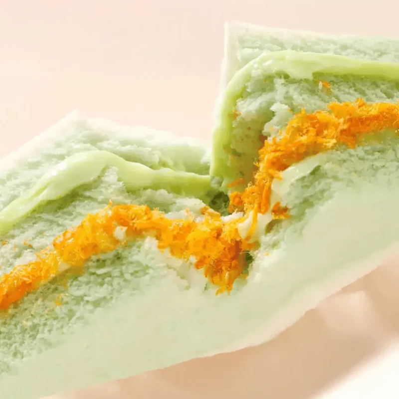 [Self-operated] China Gan Xiaoxian Boundless Toast Bread Real Avocado Floss Sandwich Avocado Floss Flavor 70g Layered Soft and Fresh Nutritious Breakfast Dessert Casual Snacks
