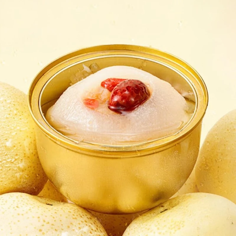 [Self-operated] China NetEase Strictly Selected Freshly Stewed Whole Pear Canned 330g Fragrant, Soft and Sweet, Melts in the Mouth, Sweet and Soothing Throat, Ready-to-Eat Dessert, Snow Pear Soup, Stewed Pear, Roasted Pear