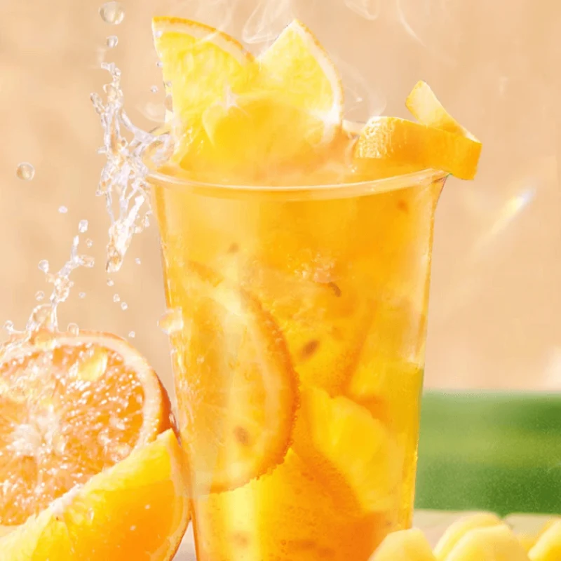 [Self-operated] China Meixianshuo Freeze-dried Fresh Fruit Tea Orange Pineapple Duoduo 4 Cups 60g Fruit Tea Instant Drink Large Fruit Pulp Cold and Hot Double Bubble 0 Fat Low Calorie