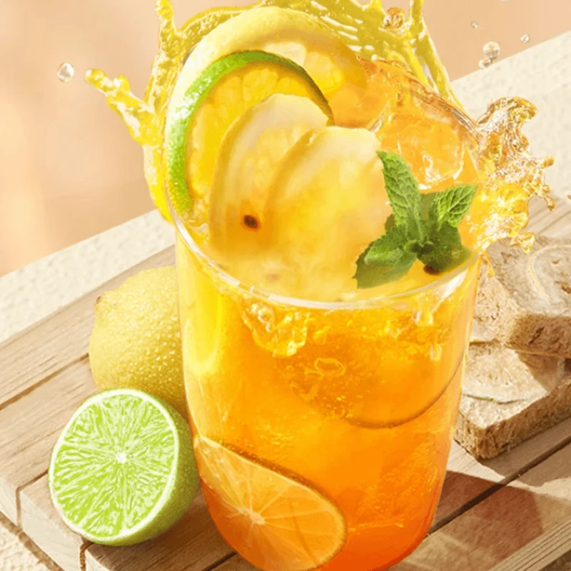 [Self-operated] China Meixianshuo Freeze-dried Fresh Fruit Tea Duck Shit Fragrance Double Lemon Tea 4 Cups 60g Fruit Tea Instant Drink Large Fruit Pulp Cold and Hot Double Bubble 0 Fat Low Calorie