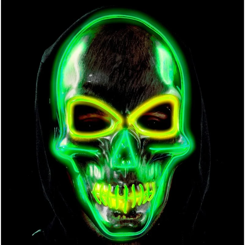 LED Totenkopfmaske