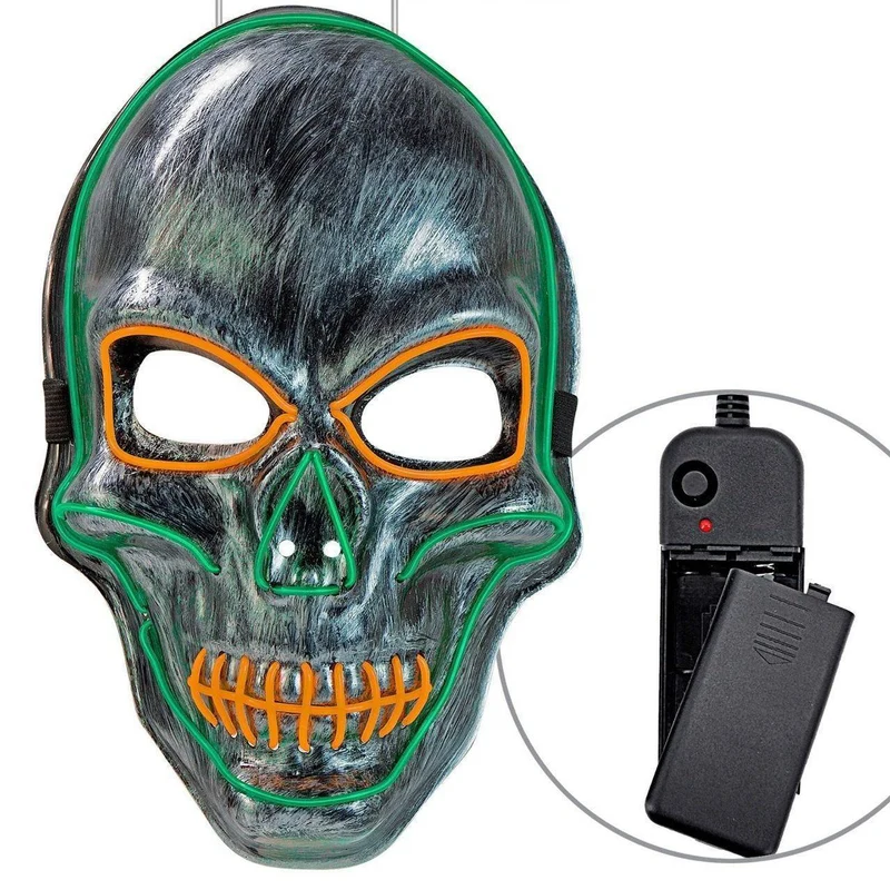 LED Totenkopfmaske