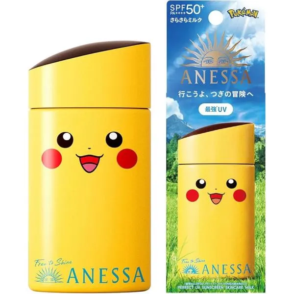 [Self-operated] Japan SHISEIDO Shiseido Japanese local version ANESSA Anesa small gold bottle sunscreen Pokemon limited edition sunscreen 60ml SFP50+ PA++++ Pikachu version