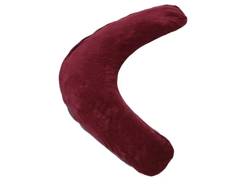 SISSEL Bezug zu Comfort Lagerungskissen, bordeaux/anthrazit, Velours