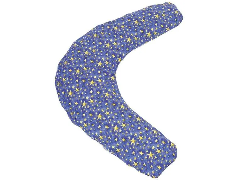 SISSEL Bezug zu Comfort Lagerungskissen, blau-gelb, Baumwolle, Seesternmotiv