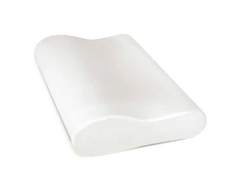 SISSEL Nackenkissen Soft Curve, Grösse S, 63 x 32 x 8 cm, inkl. Veloursbezug ecru