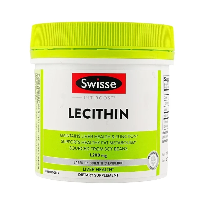 [Self-operated] Australian SWISSE Ultiboost Lecithin 1200mg 180 soft capsules cardiovascular health aids vitality