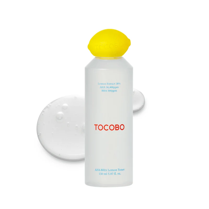 [Self-operated] South Korea TOCOBO AHA BHA Lemon Facial Toner 150ml Contains Vitamin C for Whitening and Spot Lightening