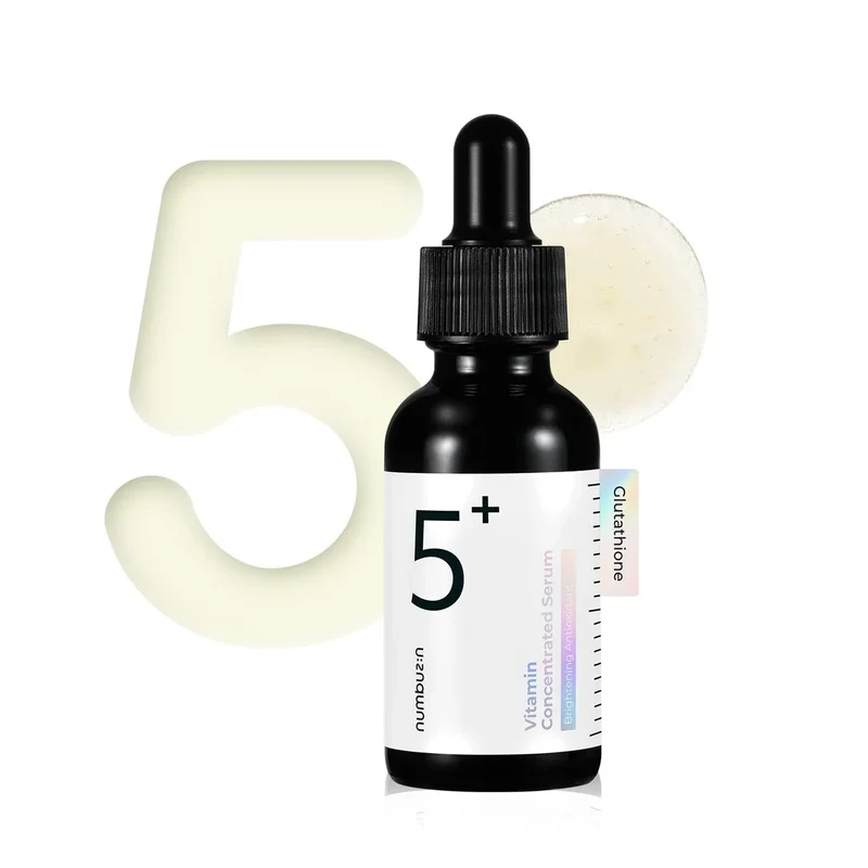 [Self-operated] South Korea NUMBUZIN No. 5 Glutathione C Magnesium Ampoule 30ml Little Black Bottle Anti-Blemish Essence Whitening Moisturizing Anti-Oxidant