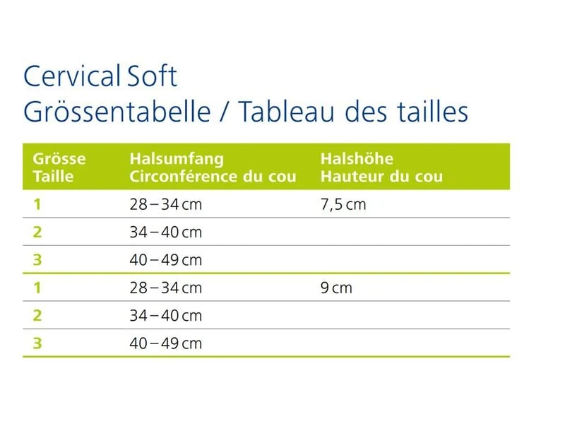 DermaPlast Active Cervical Soft, Zervikalstütze, Höhe 9 cm, Grösse 2