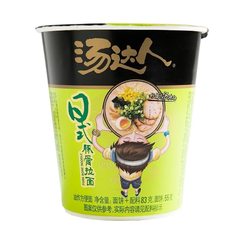 [Self-operated] Taiwan UNIF unified soup master Japanese pork bone ramen cup 83g instant bone soup instant noodles lazy instant instant non-fried Internet celebrity snacks