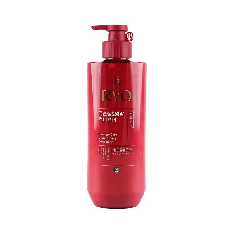 [Self-operated] South Korea RYO Lu Xin upgraded version Red Lu damaged repair conditioner collagen nourishes hair quality improvement rich floral fragrance 48 hours fragrance 592ml for perm and dye damaged hair