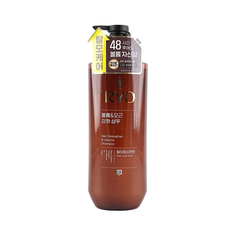 [Self-operated] South Korea RYO Lu Xin upgraded version brown Lu full strengthening hair root shampoo to improve hair breakage wood musk tune 48 hours fluffy fragrance 592ml