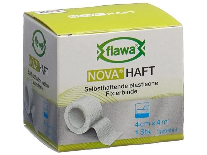 FLAWA Nova Haft elastische Fixierbinde, 4 cm x 4 m, 1 Stück