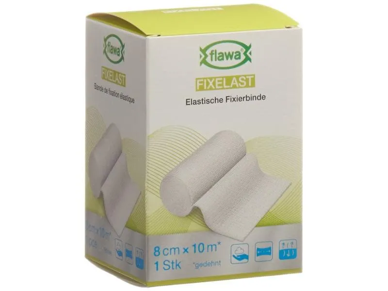 FLAWA Fixelast, elastische Fixierbinde, 8 cm x 10 m, 1 Stück