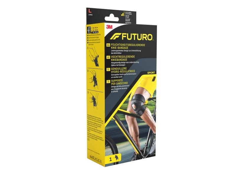 3M Futuro Sport Kniebandage, feuchtigkeitsregulierend, Grösse L