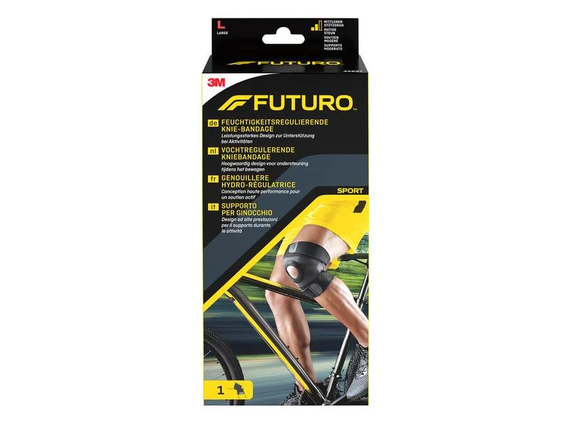 3M Futuro Sport Kniebandage, feuchtigkeitsregulierend, Grösse L