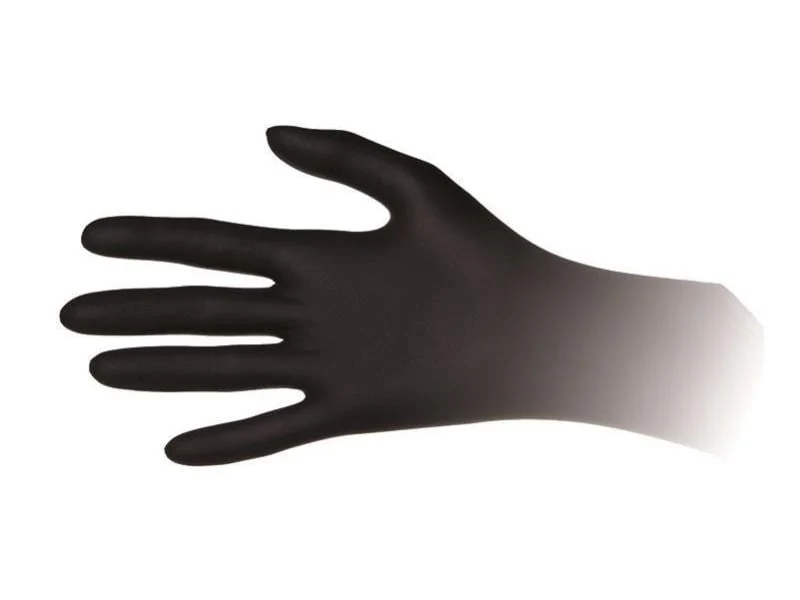 Secondskin Einweghandschuh Nitril Style, Grösse M, schwarz, 100 Stück