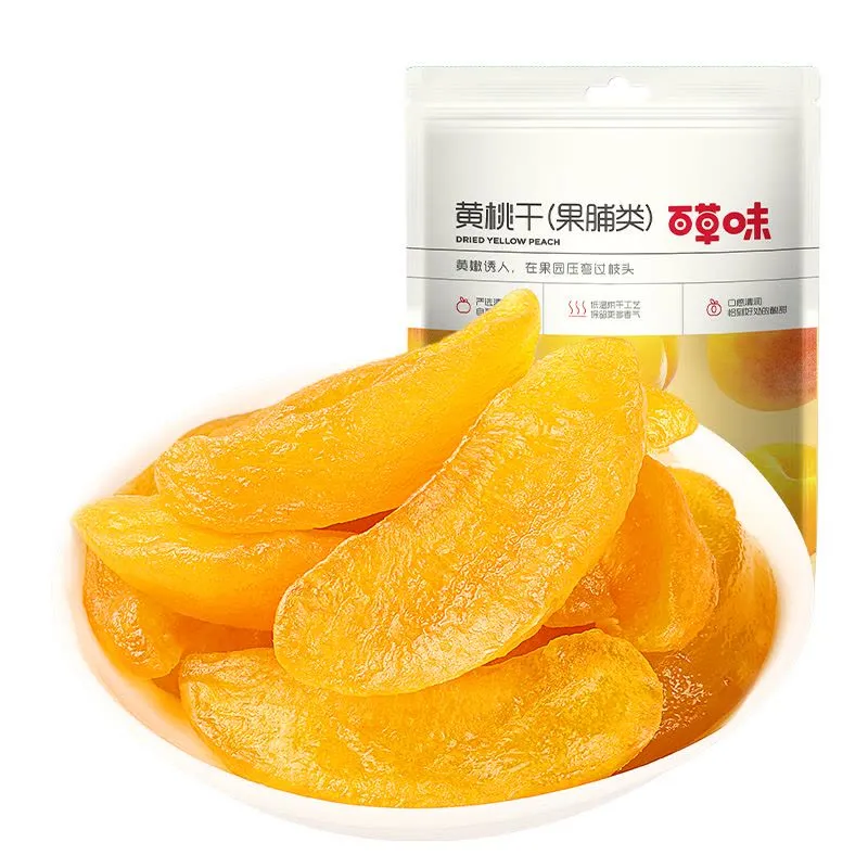 [Self-operated] China BE & CHEERY Baicaowei Dried Yellow Peach 100g Dried Yellow Peach Preserved Fruit Cake Candied Fruit Snacks