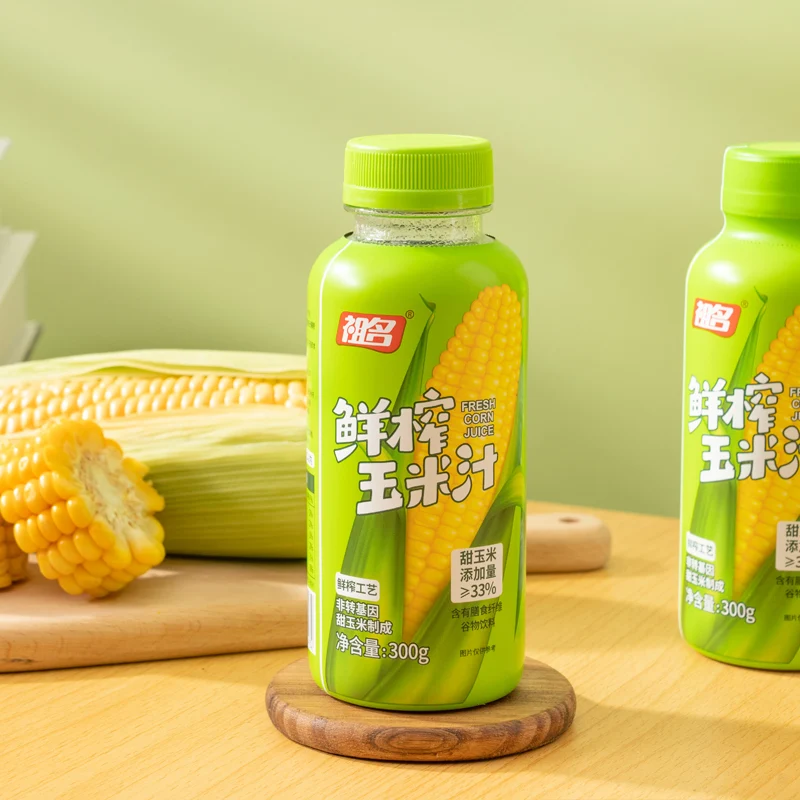 [Self-operated] China Zuming freshly squeezed corn juice 300g freshly squeezed fruit and vegetable juice cereal whole grain healthy breakfast drink