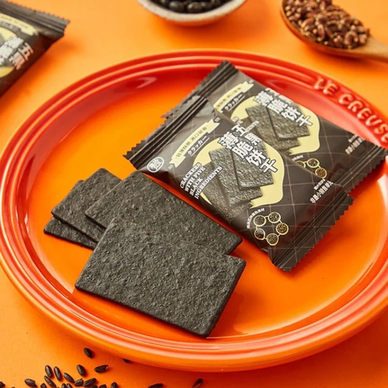 【Self-operated】China Hema Five Black Crisp Cookies Nutritional Cereal Biscuits 240g Containing Dietary Fiber