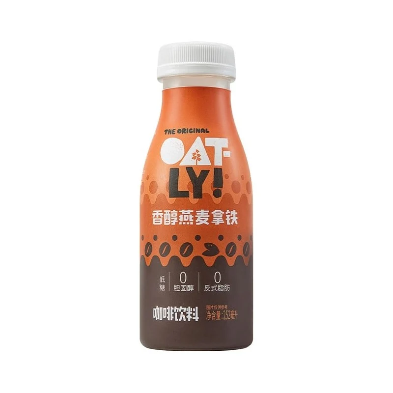[Self-operated] China OATLY Oh Mai Li fragrant oatmeal latte low sugar coffee 252ml office study refreshing