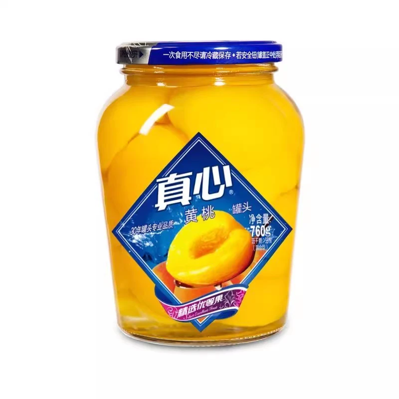 [Self-operated] China CANNED FOOD Canned Yellow Peach in Sugar Water 760g Ready-to-Eat Half Big Yellow Peach