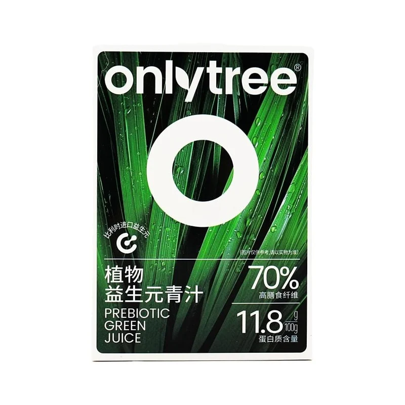 【Self-operated】China ONLYTREE Plant Prebiotic Green Juice 35g*10 Barley Leaf Fruit and Vegetable Dietary Fiber Powder Meal Replacement