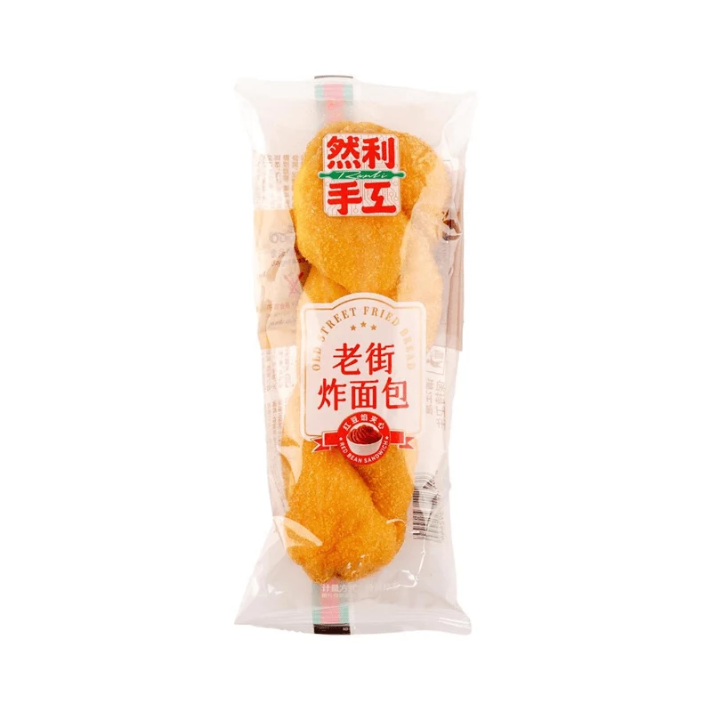 [Self-operated] China Ranli Red Bean Sandwich Old-style Hemp Flower 100g Hot recipe upgraded breakfast bread cake dessert snacks