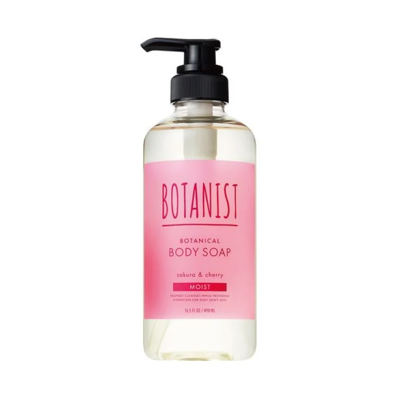 [Self-operated] Japanese BOTANIST Botanist Perfume Series Spring Limited Moisturizing Smooth Shower Gel 490ml #Sakura & Cherry Sakura & Cherry Fragrance