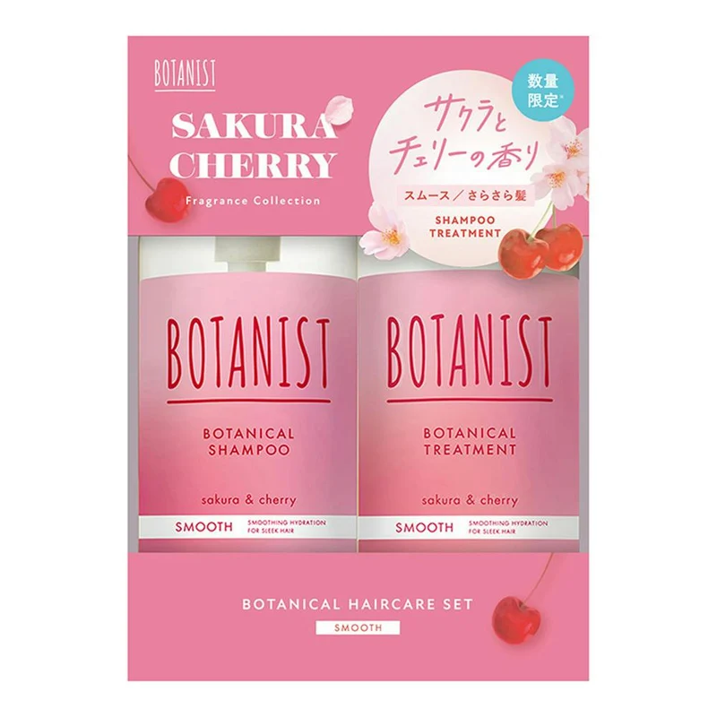 [Self-operated] Japan BOTANIST Botanist Plant Softening Shampoo and Conditioner Set 460ml + Conditioner 460g Sakura and Cherry Fragrance Refreshing and Soft Type
