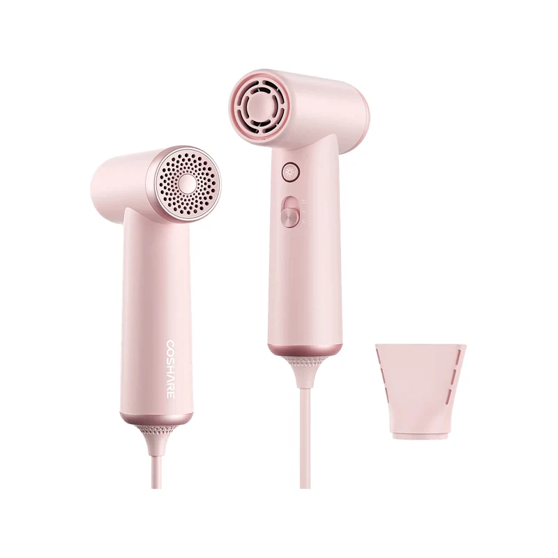 [Self-operated] China COSHARE super mini 110000 rpm high-speed hair dryer innovative palm-sized convenient travel #Dream Pink HP10U 1 unit fast drying without damaging hair