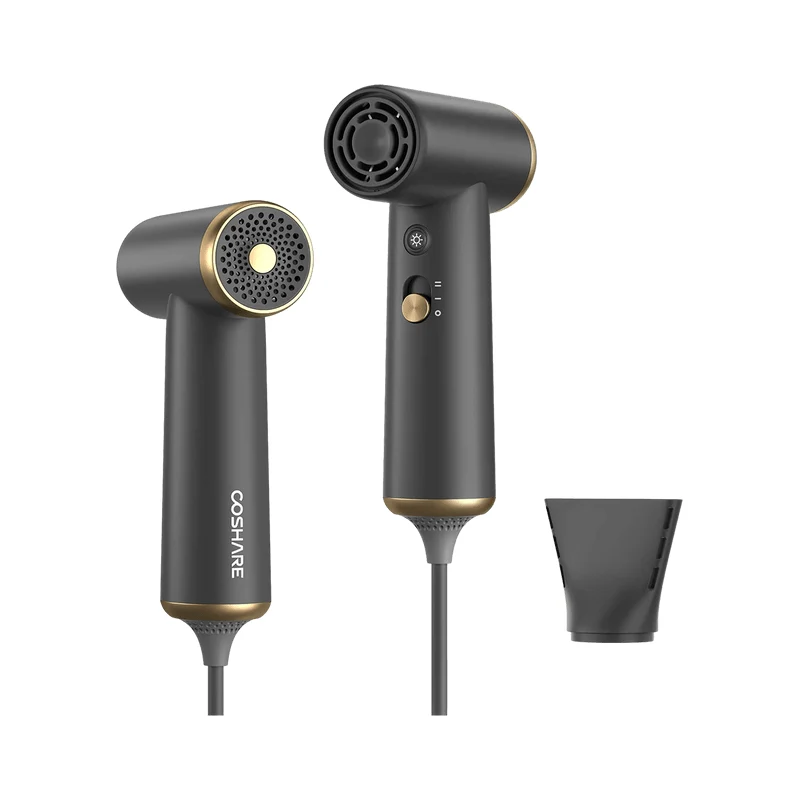 [Self-operated] China COSHARE super mini 110000 rpm high-speed hair dryer innovative palm-sized convenient travel #Bronze HP10U 1 unit fast drying without damaging hair