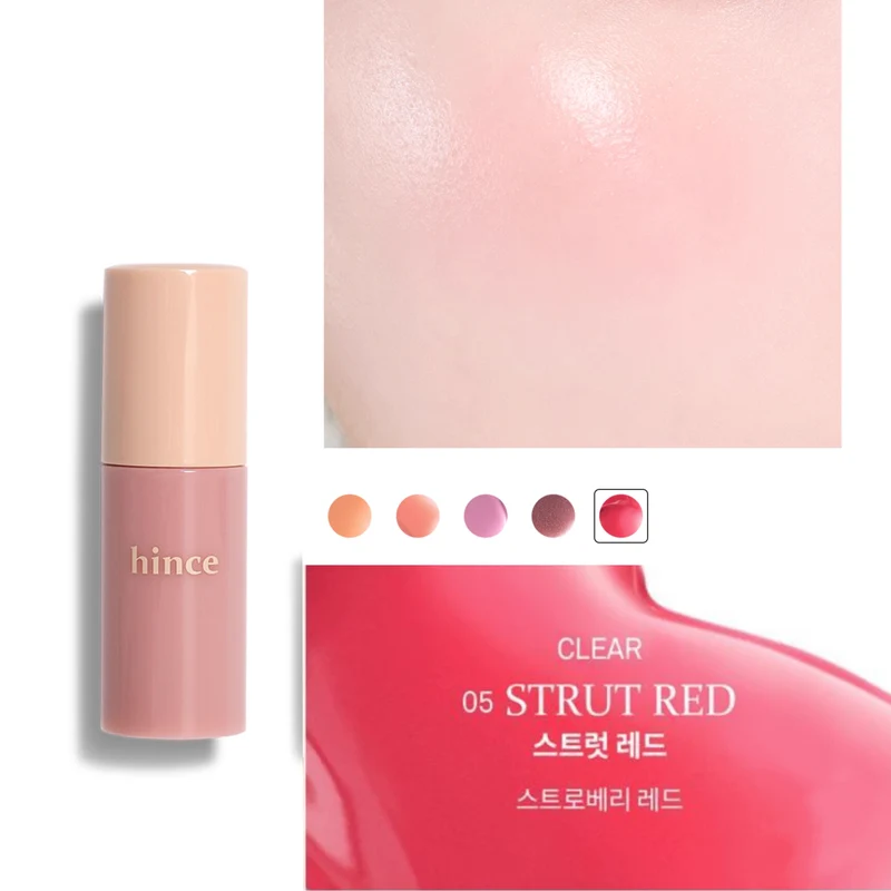 [Self-operated] Korean HINCE Huisi liquid blush lip and cheek dual-use #LC005 Strut Red 6ml liquid contour rouge natural moisturizing color expansion light and clear Korean oxygen girl