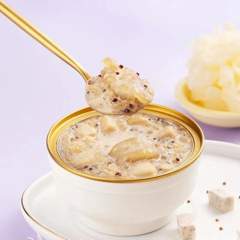 【Self-operated】China's Twelve Summers Taro Soybean Milk Fish Maw Soup Single Bowl 252g*3 Bowls/Box Open Lid Ready to Eat Nutritious Breakfast Porridge