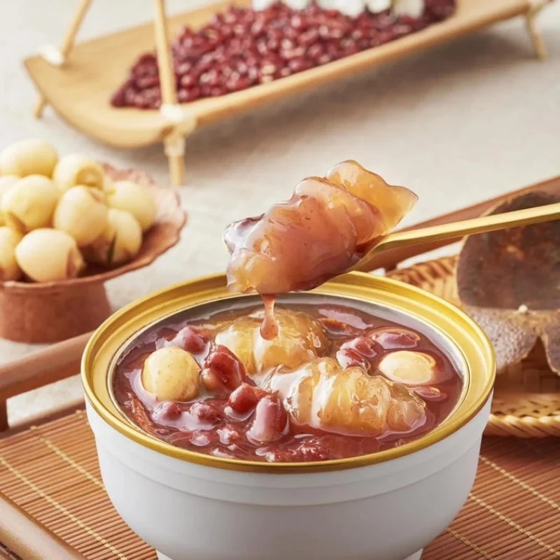 【Self-operated】China's Twelve Summer Tangerine Peel Red Bean Fish Maw Soup 252g*3 bowls/box ready-to-eat nourishing breakfast porridge