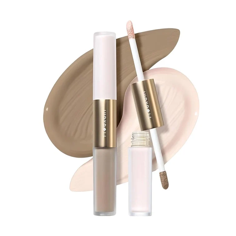 [Self-operated] China Judydoll Orange Flower Double Head Highlight Contouring Liquid #01 Cold Skin Matte Highlight Contouring Stick Shadow Silhouette Brightens Skin Tone