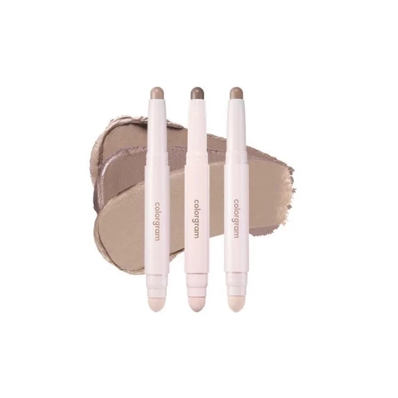 [Self-operated] Korean COLORGRAM double-head contour pen #01 Warm Tone warm tone 1.3g pearlescent waterproof non-smudge contour stick