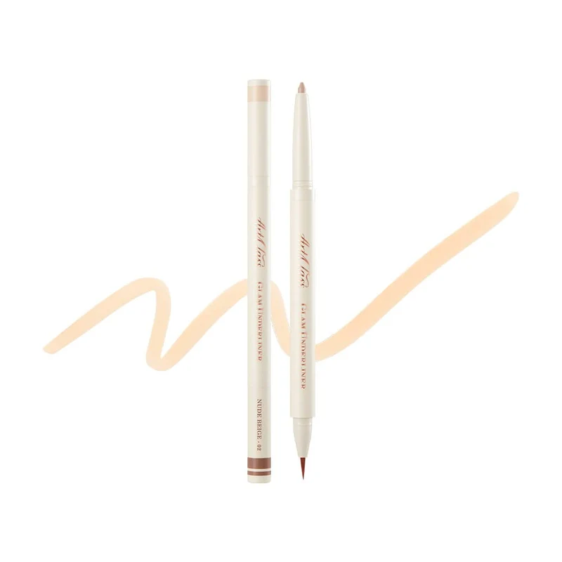 【Self-operated】Korea TOO COOL FOR SCHOOL Double-ended Eyeliner Pencil #02 Nude Beige 0.9g Long-lasting makeup-proof eyeshadow liner to enlarge the corners of the eyes