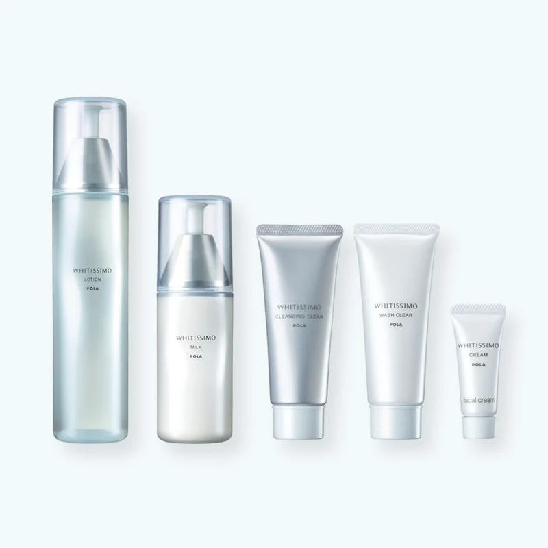 [Self-operated] Japan POLA Whitening Whitening Skin Care Limited Edition Set Makeup Remover 40g + Cleanser 40g + Toner 150g + Emulsion 80g + Cream 4g