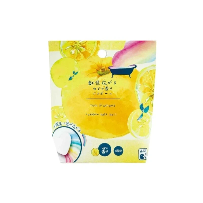 [Self-operated] Japan Rainbow Rainbow Love Bubble Bath Grapefruit Fragrance 1 Pack Children's Bath Ball Bath Salt Rainbow Bath Agent