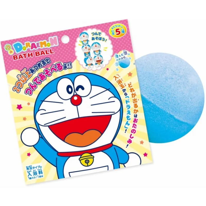 [Self-operated] Japan BANDAI Bandai new Doraemon bath ball 60g Star Kirby Doraemon stacking blind box bath ball