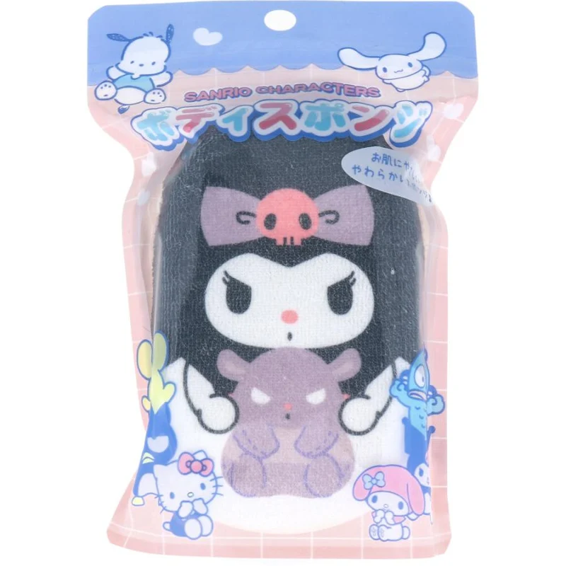 [Self-operated] Japanese Sanrio bath sponge Kuromi model 1 pack sponge to wipe bath towel to clean bath flowers