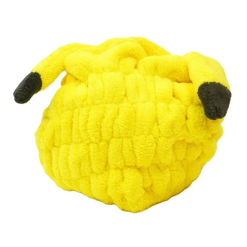 [Self-operated] Japan Santan Pokemon Fiber Dry Hair Cap Pikachu 1 Pack Water-absorbent Quick-drying Fluffy Hair Cap