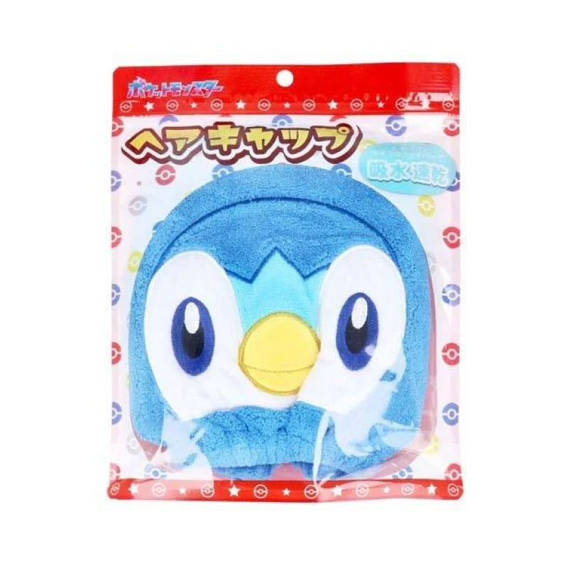 [Self-operated] Japan Santan Pokemon fiber dry hair cap Pogaman 1 pack water-absorbing quick-drying fluffy hair cap