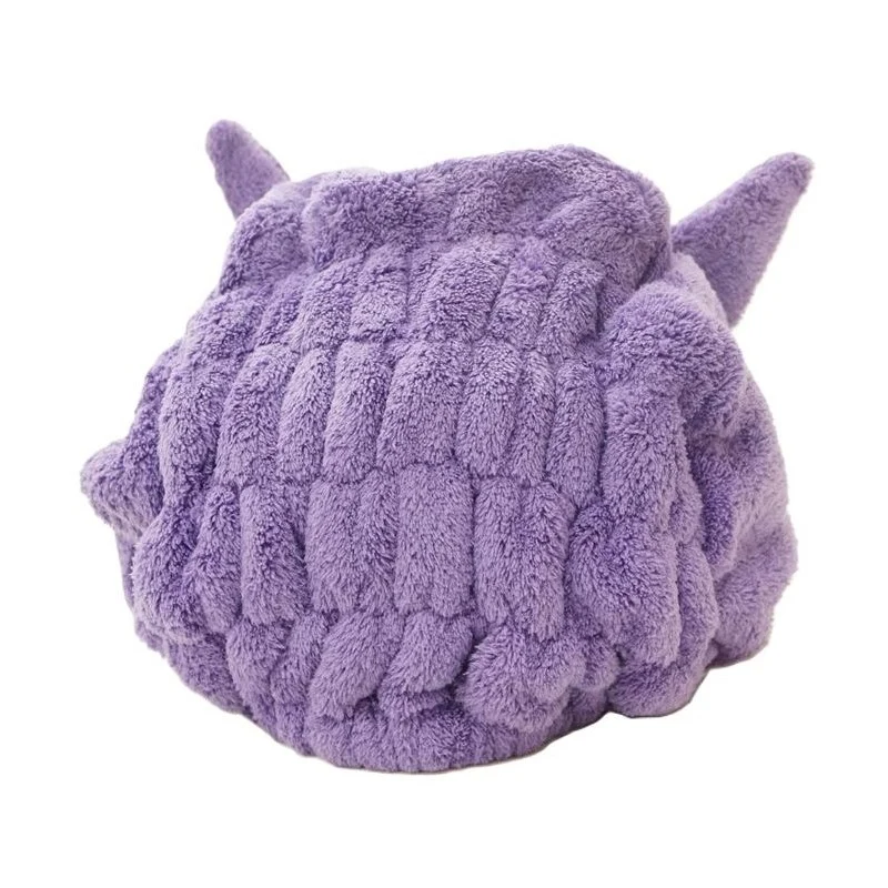 [Self-operated] Japan Santan Pokemon Fiber Dry Hair Cap Gengar 1 Pack Water-absorbent Quick-drying Fluffy Hair Cap