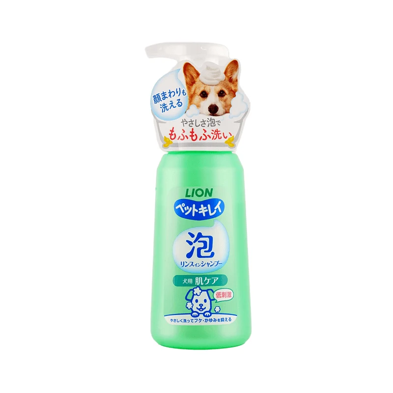 [Self-operated] Japan LION Lion King PETKIREI Dog Bath 230ml Skin Care Foam Rinse Shampoo Pet Bath Dog Shampoo Long-lasting Fragrance Pet Products