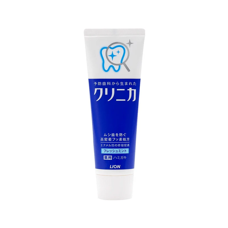 [Self-operated] Japan LION Lion CLINICA enzyme cleansing whitening anti-caries repair toothpaste refreshing mint flavor 130g removes teeth stains whitening anti-sensitivity