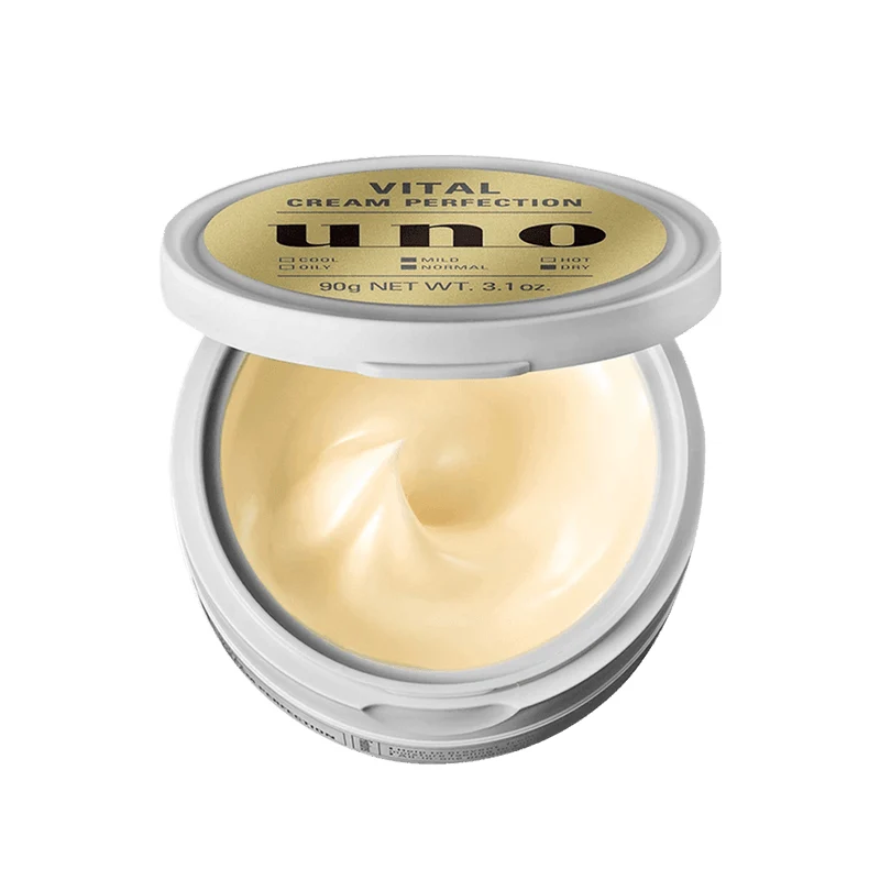 [Self-operated] Japan SHISEIDO Shiseido UNO Wunuo five-in-one multi-effect revitalizing cream 90g gold improve fine lines men's anti-aging cream moisturizing gold jar even skin tone